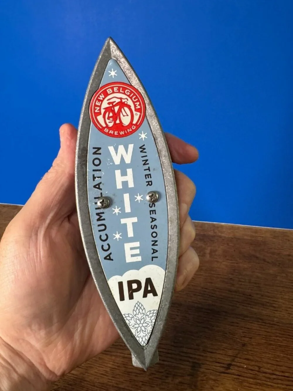 New Belgium Accumulation White IPA Beer Tap Handle‎ Draft Knob